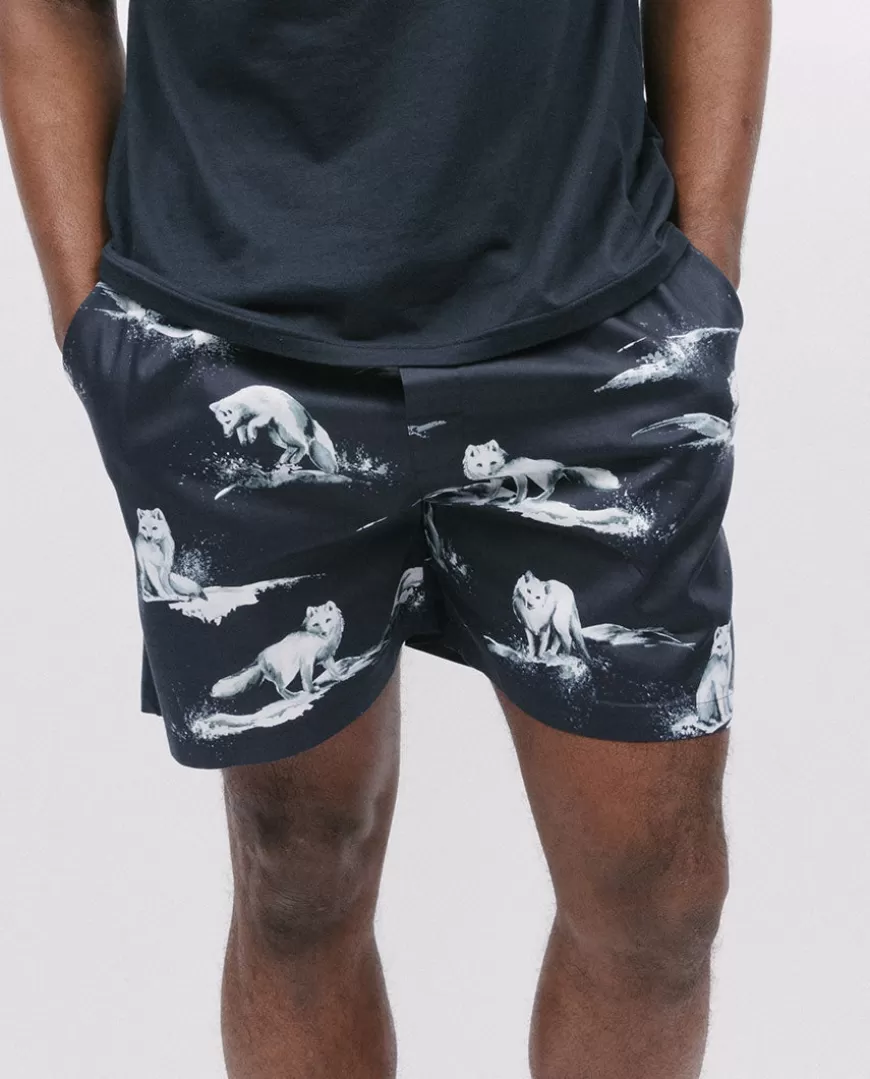 Atlas Arctic Fox Print Shorts^Cyberjammies Store