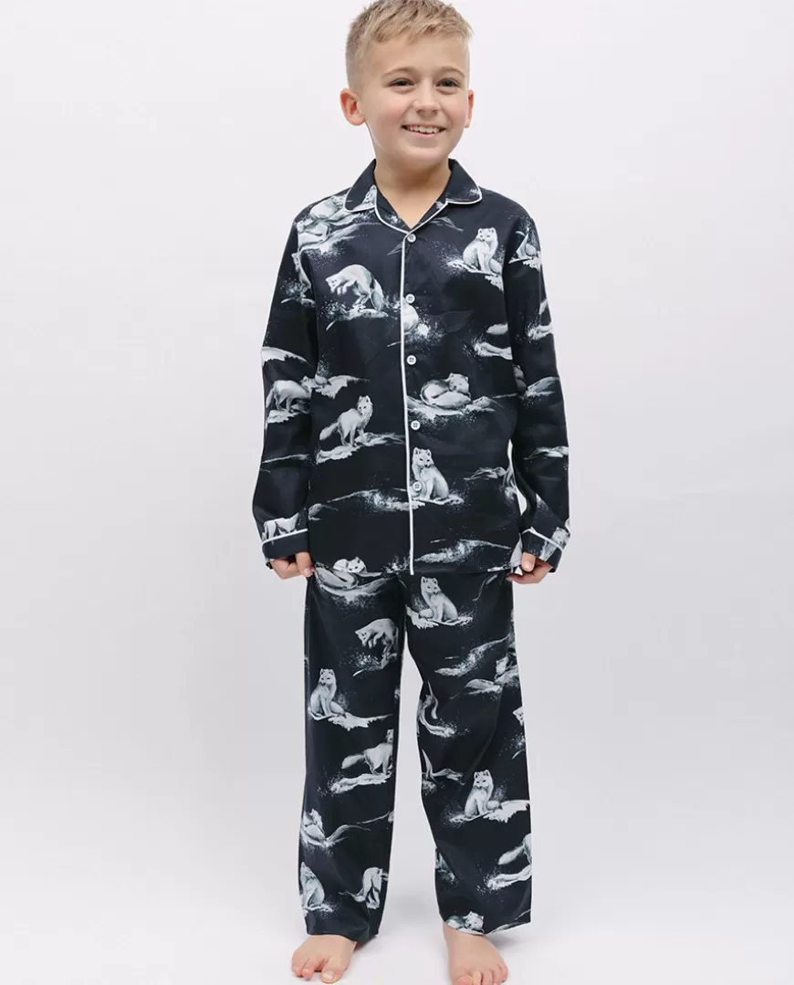 Atlas Kids Unisex Arctic Fox Print Pyjama Set^Cyberjammies Store