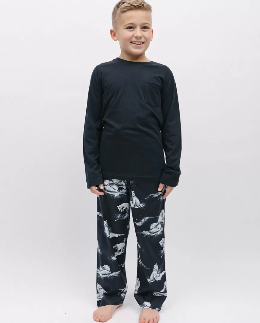 Atlas Kids Unisex Jersey T-Shirt And Artic Fox Print Pyjama Set^Cyberjammies Discount