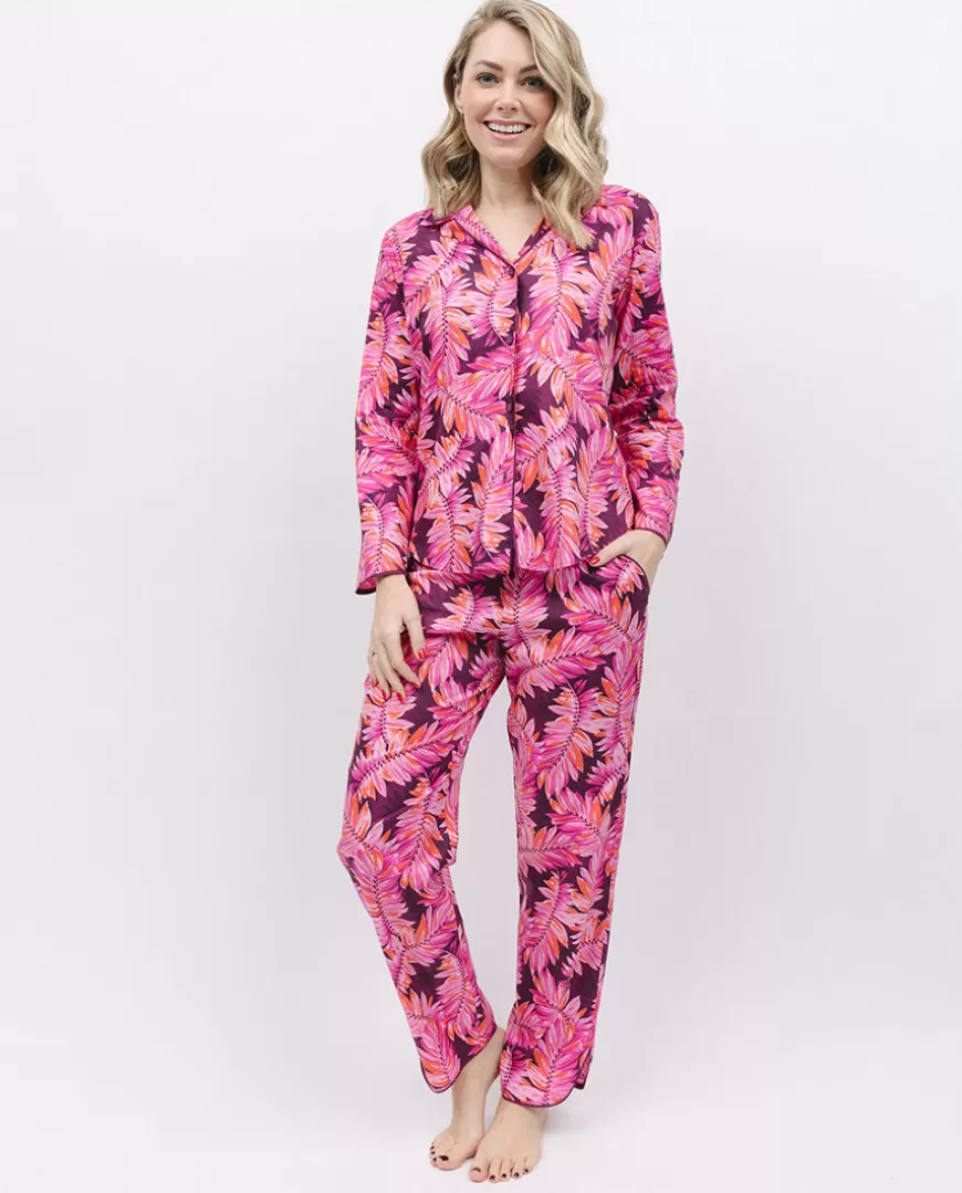 Carina Palm Leaf Print Pyjama Set^Cyberjammies Clearance