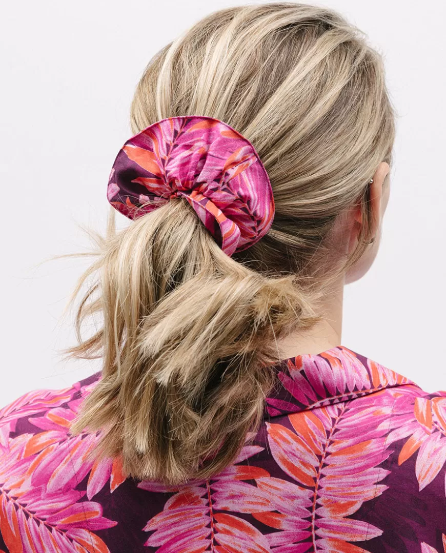 Carina Palm Leaf Print Scrunchie^Cyberjammies Hot