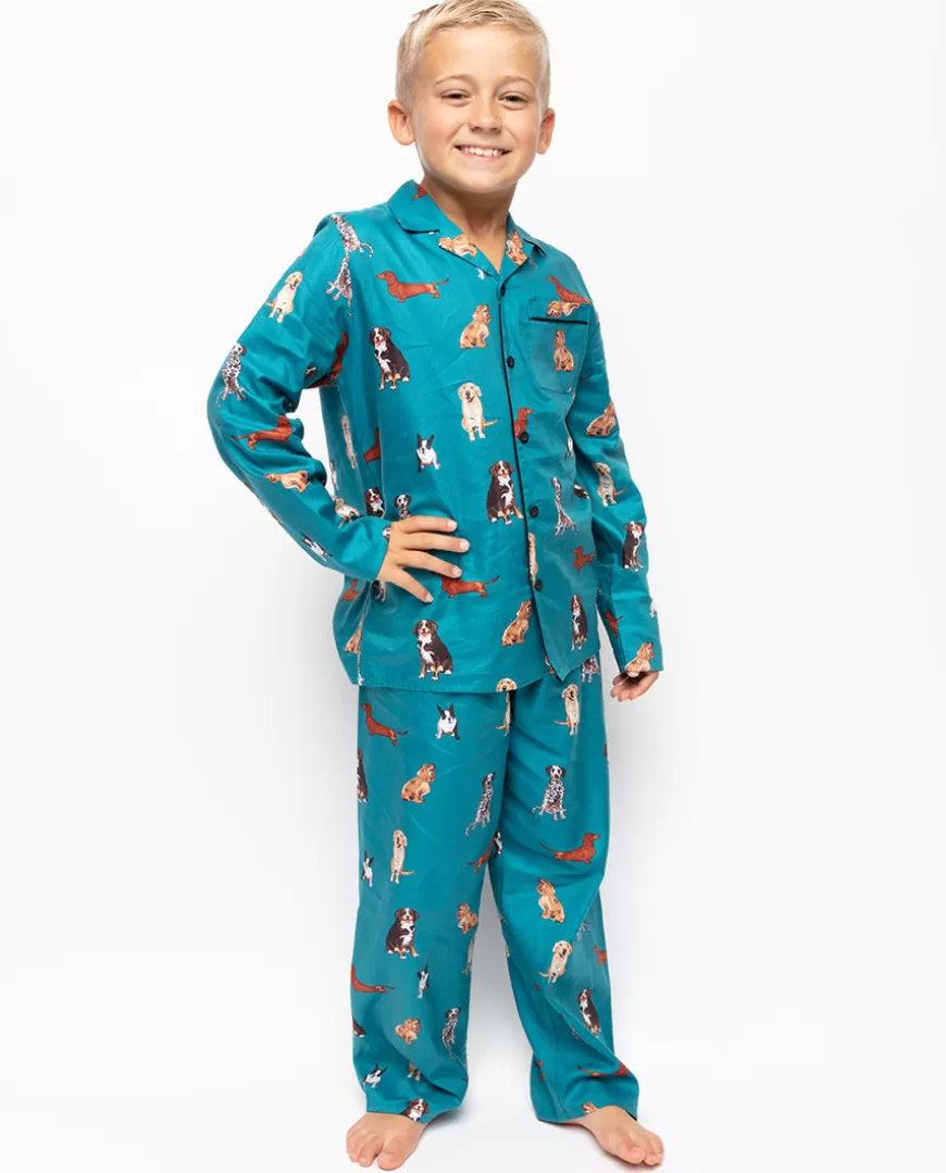 Coco Boys Dog Print Pyjama Set^Cyberjammies Clearance