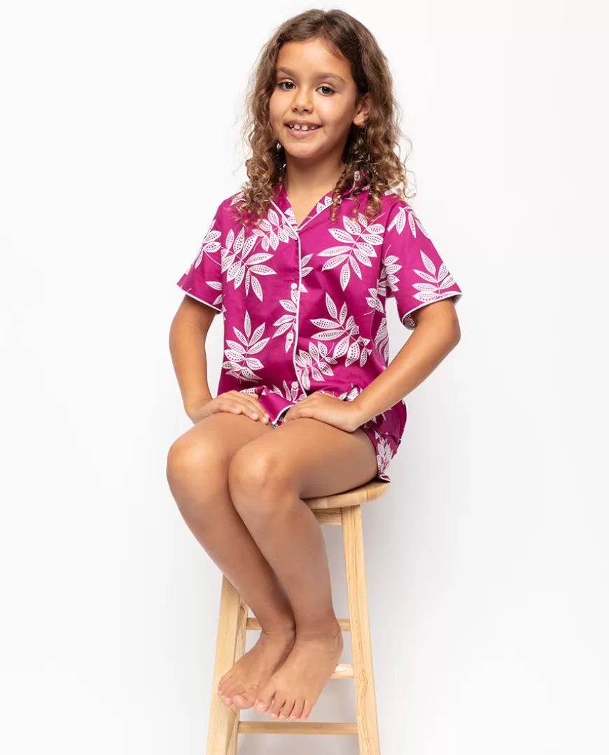 Emmi Girls Leaf Print Shorty Set^Cyberjammies Best Sale