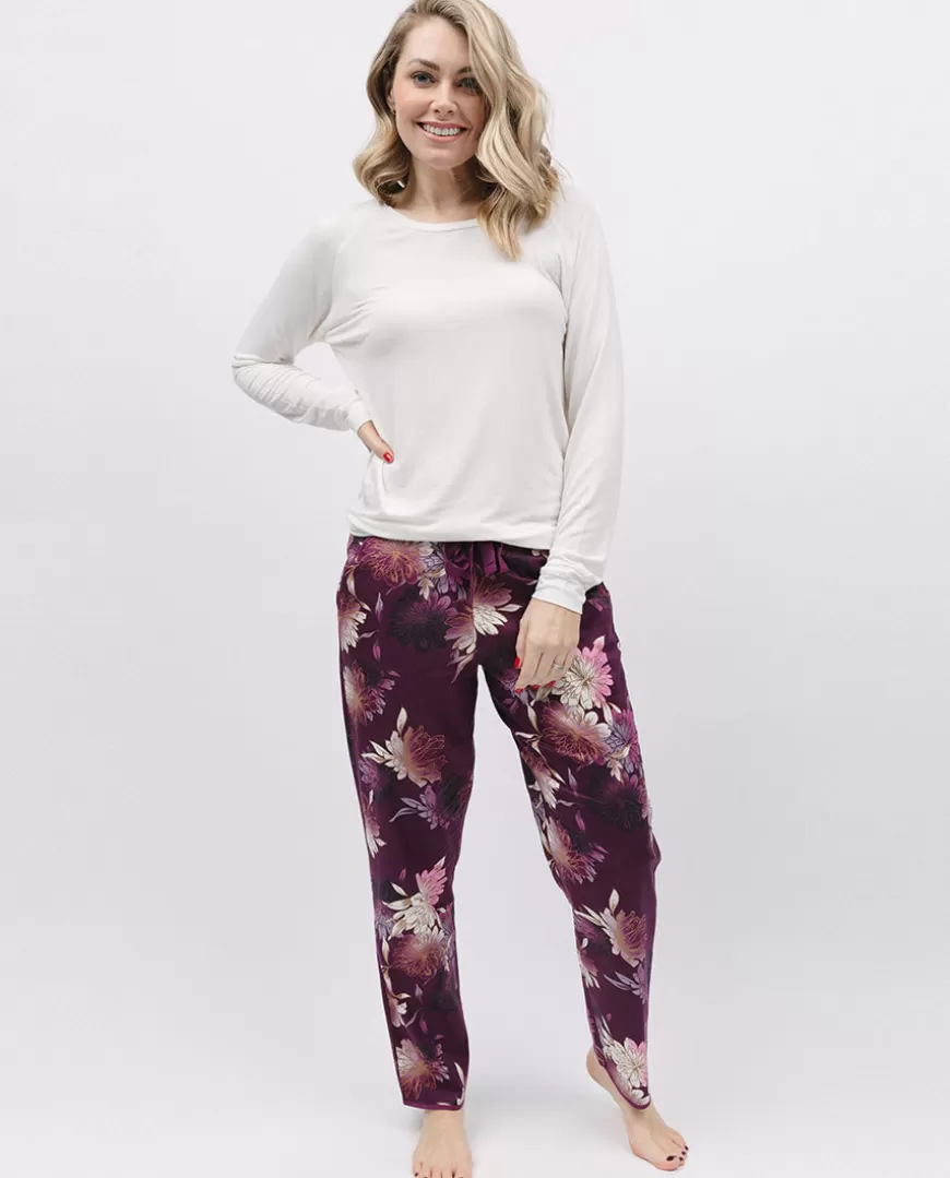 Eve Slouch Jersey Top And Floral Print Pyjama Set^Cyberjammies Store