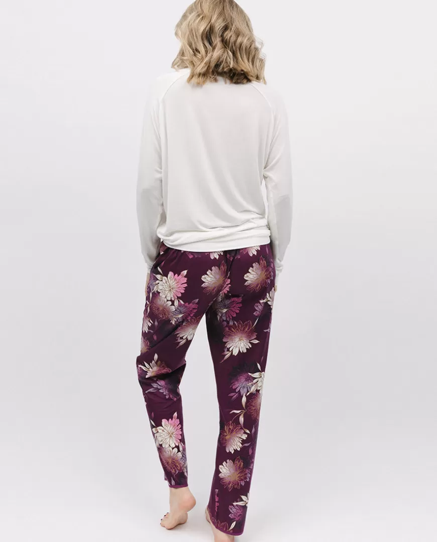 Eve Slouch Jersey Top And Floral Print Pyjama Set^Cyberjammies Store