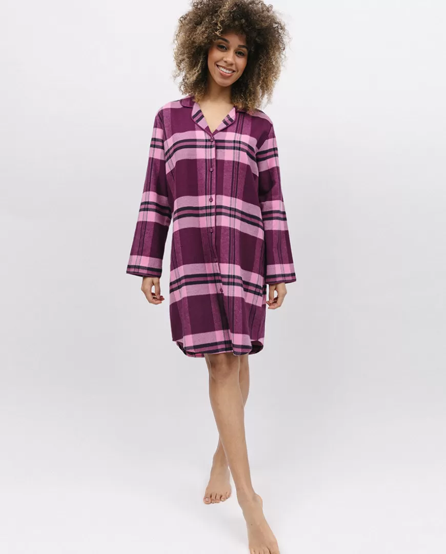 Eve Super Cosy Check Nightshirt^Cyberjammies Hot