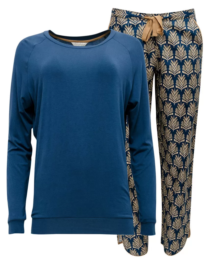 Fawn Slouch Jersey Top And Pinecone Geo Print Pyjama Set^Cyberjammies Best