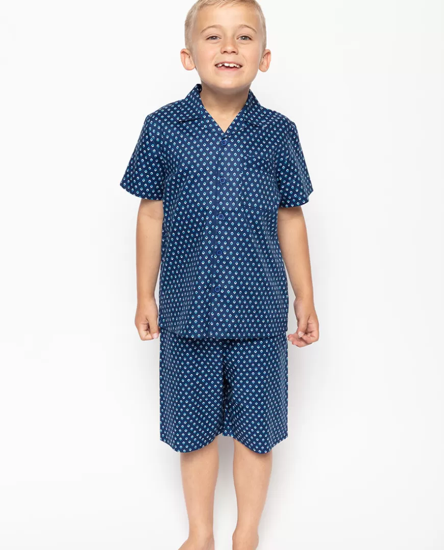 George Blue Geo Print Shorty Set^Cyberjammies Sale