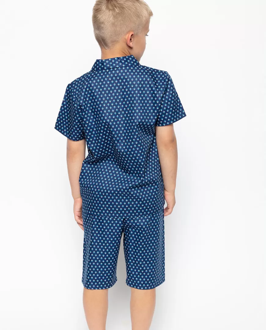 George Blue Geo Print Shorty Set^Cyberjammies Sale