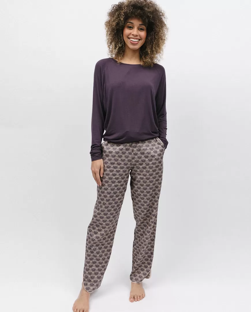 Lana Slouch Jersey Top And Geo Print Pyjama Set^Cyberjammies Flash Sale