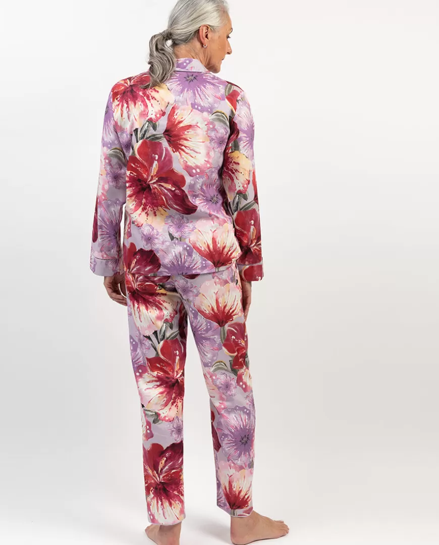 Maeve Lace Trim Floral Print Pyjama Set^Cyberjammies Hot