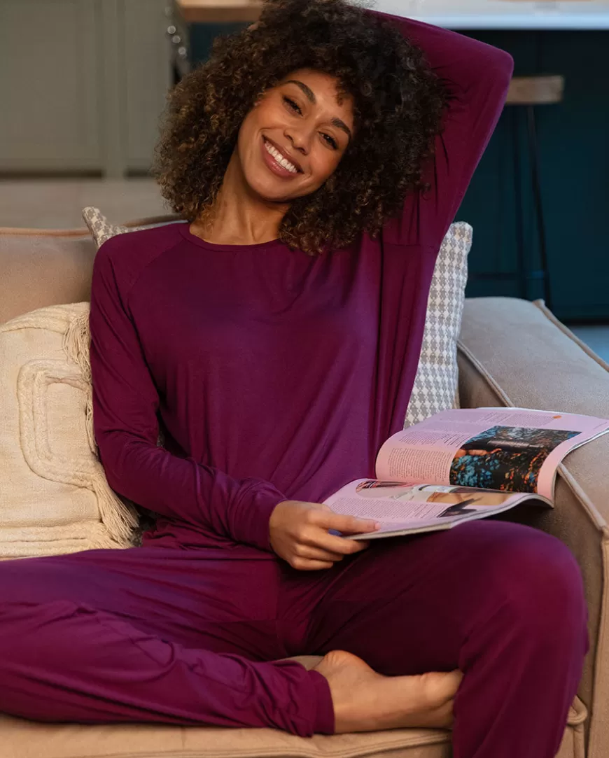 Magenta Slouch Jersey Pyjama Set^Cyberjammies Outlet