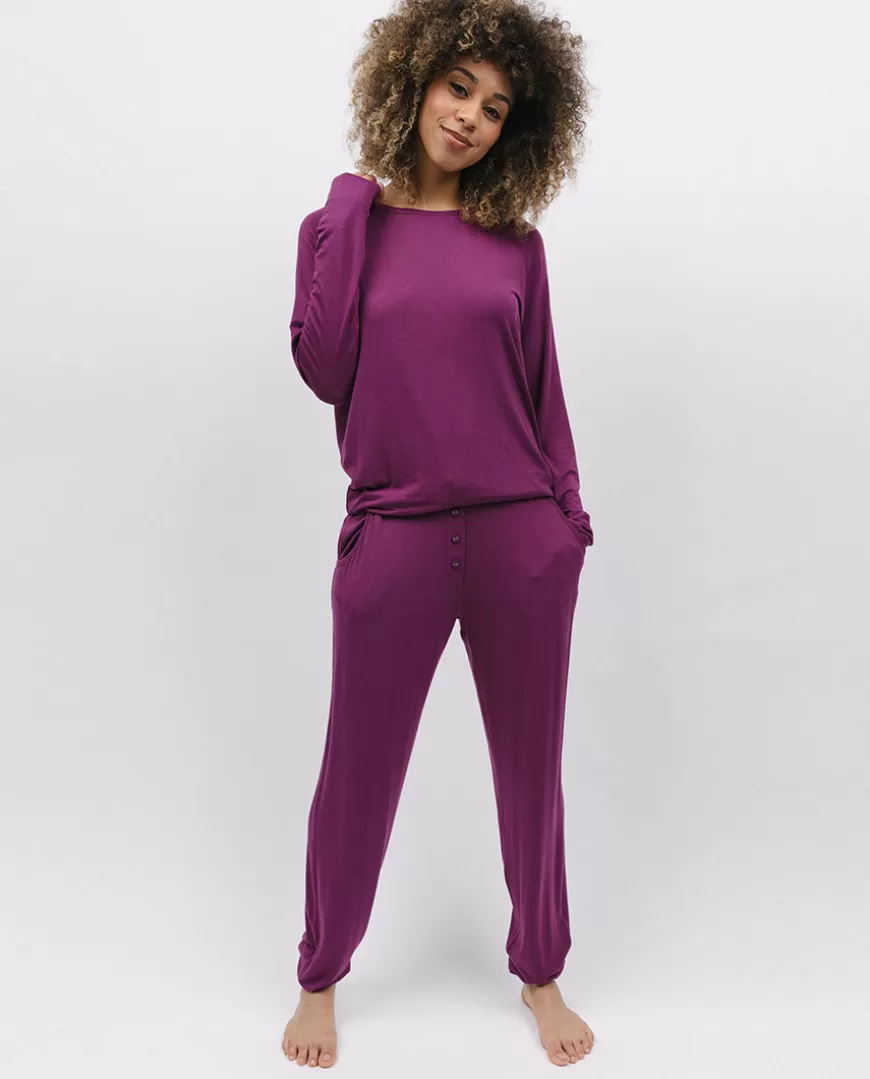 Magenta Slouch Jersey Pyjama Set^Cyberjammies Outlet