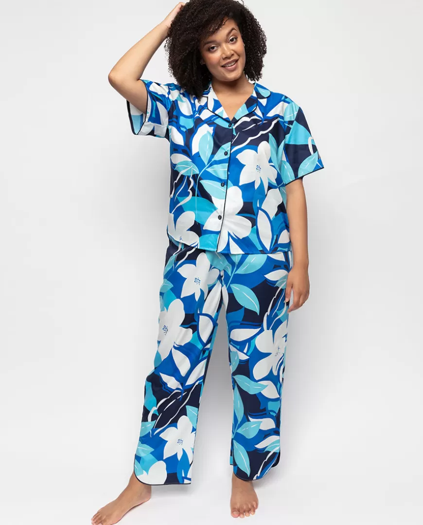 Marie Womens Floral Print Pyjama Set^Cyberjammies Outlet