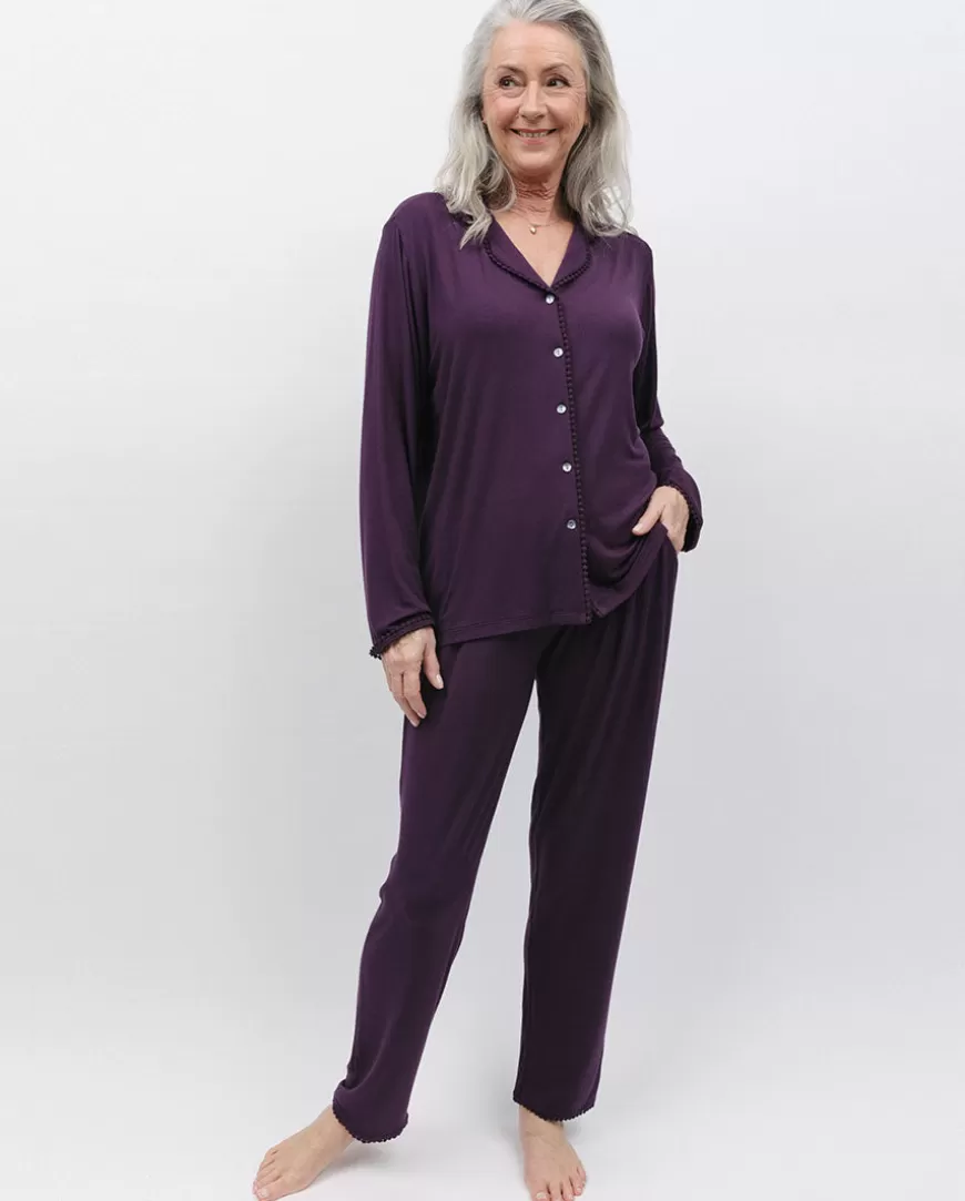 Mary Lace Trim Jersey Pyjama Set^Cyberjammies Best