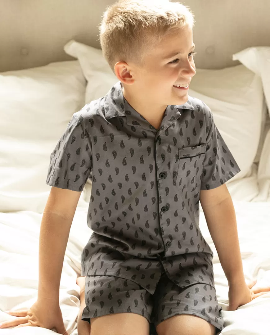 Mason Boys Paisley Print Shorty Set^Cyberjammies Flash Sale