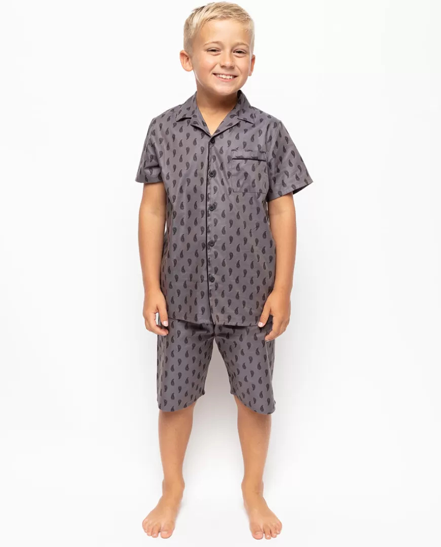 Mason Boys Paisley Print Shorty Set^Cyberjammies Flash Sale