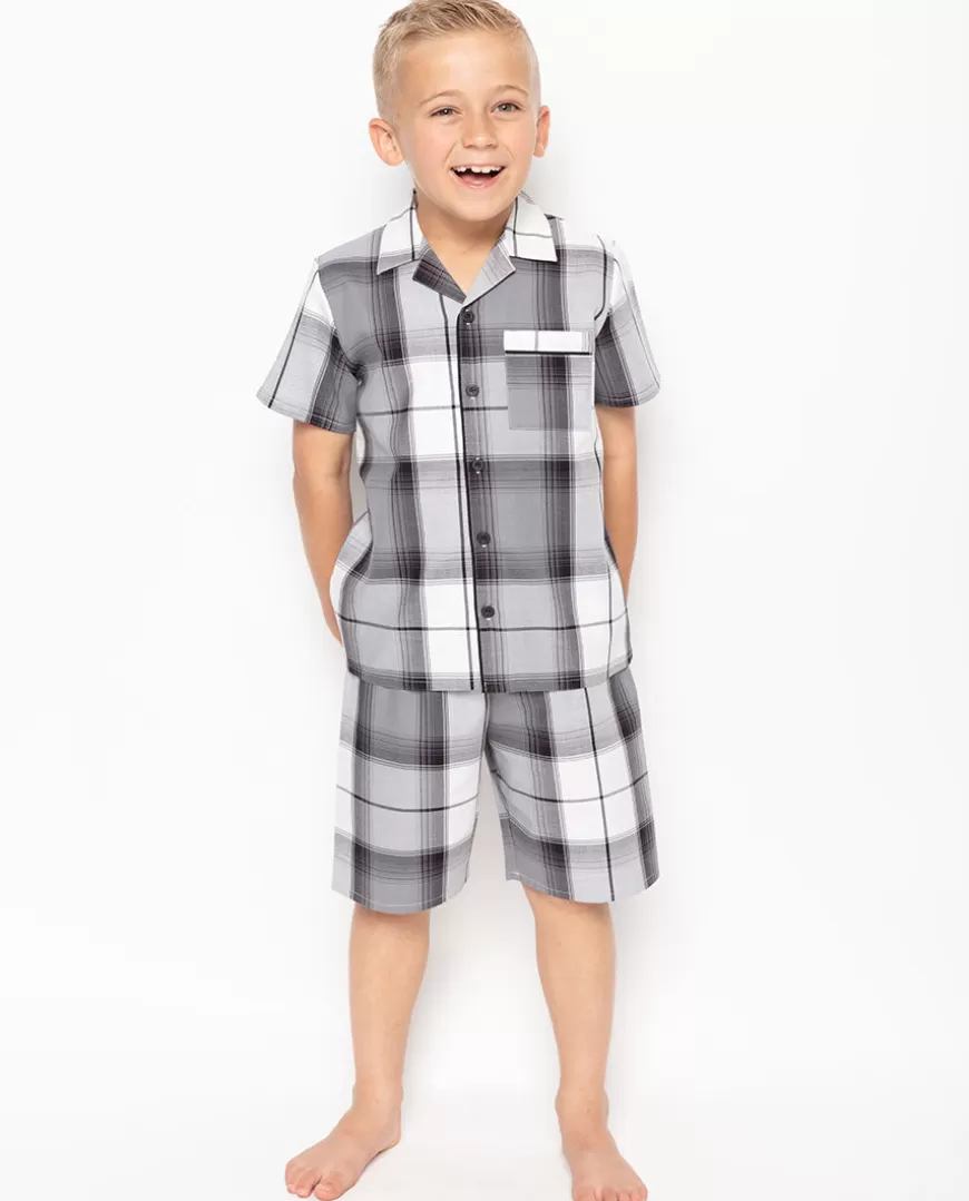 Samuel Check Shorty Set^Cyberjammies Clearance