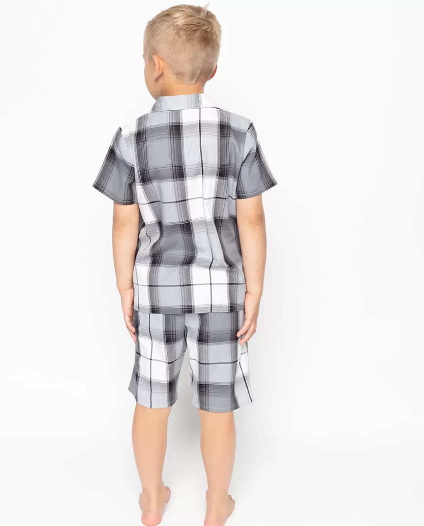 Samuel Check Shorty Set^Cyberjammies Clearance