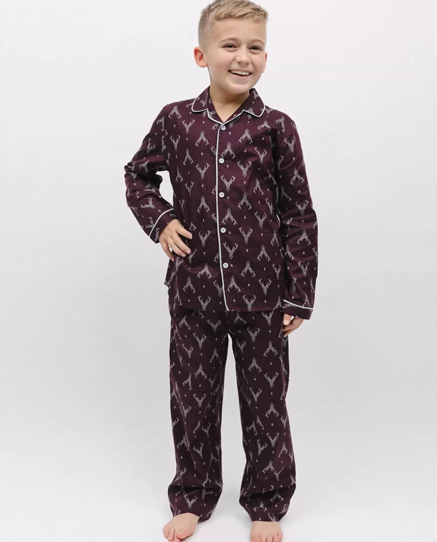 Spencer Boys Stag Print Pyjama Set^Cyberjammies Fashion