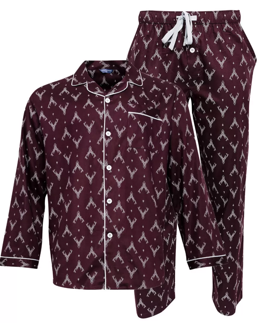 Spencer Mens Stag Print Pyjama Set^Cyberjammies Hot
