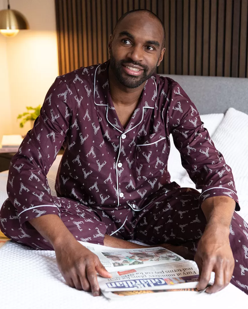 Spencer Stag Print Pyjama Top^Cyberjammies Shop