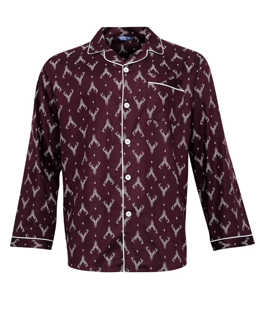 Spencer Stag Print Pyjama Top^Cyberjammies Shop