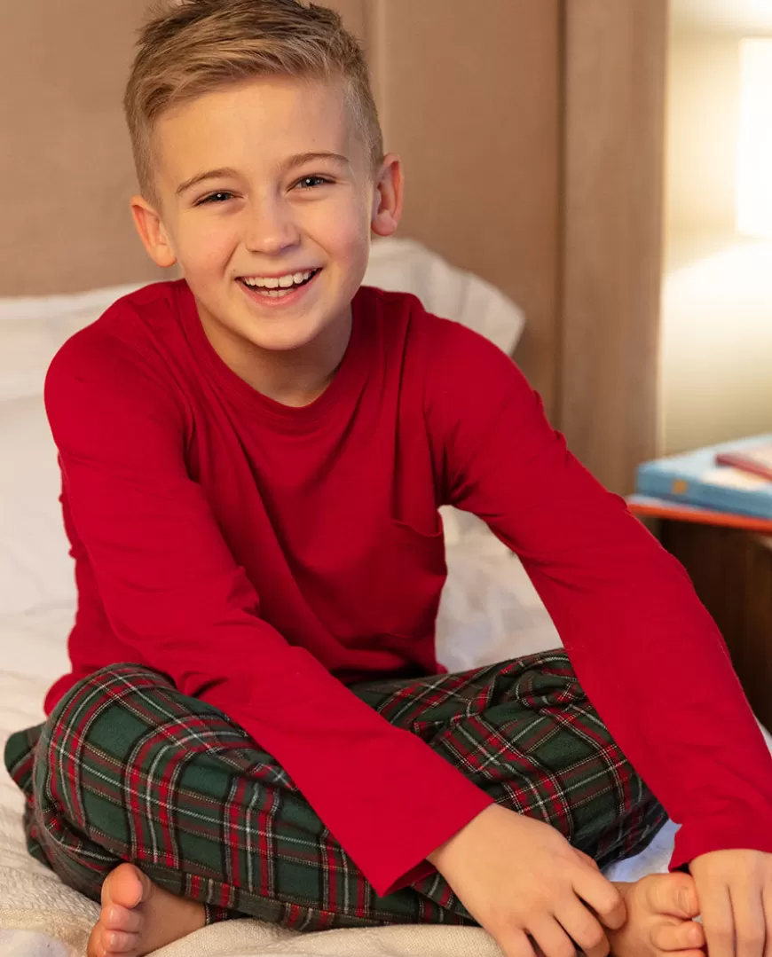 Whistler Kids Unisex Jersey T-Shirt And Super Cosy Check Pyjama Set^Cyberjammies Best Sale