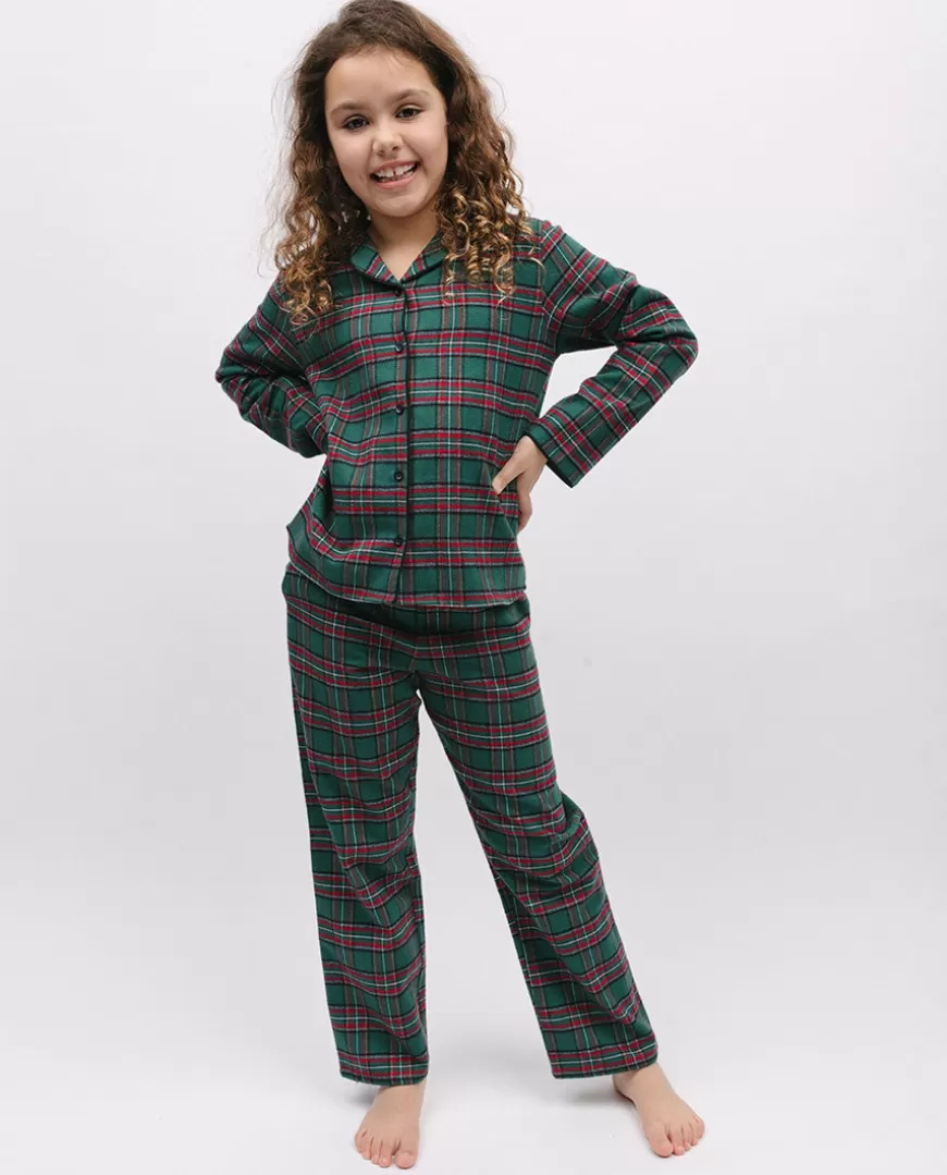 Whistler Kids Unisex Super Cosy Check Pyjama Set^Cyberjammies New