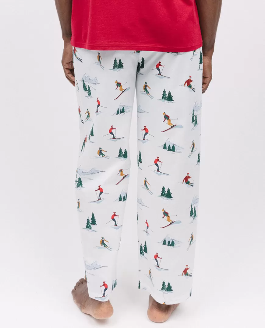 Whistler Mens Ski Print Pyjama Bottoms Cyberjammies Online Nightwear Set